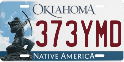 OK license plate 373YMD