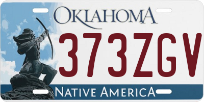 OK license plate 373ZGV