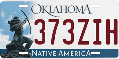 OK license plate 373ZIH