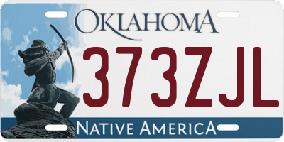 OK license plate 373ZJL