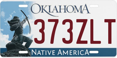 OK license plate 373ZLT