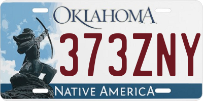OK license plate 373ZNY