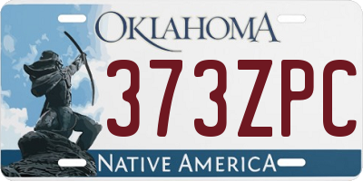 OK license plate 373ZPC