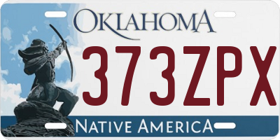 OK license plate 373ZPX