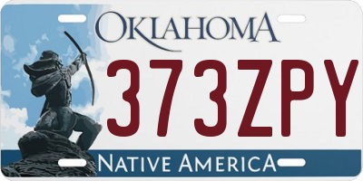 OK license plate 373ZPY