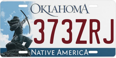 OK license plate 373ZRJ