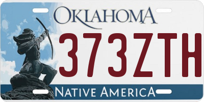 OK license plate 373ZTH