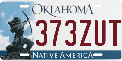 OK license plate 373ZUT