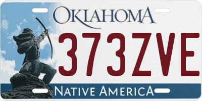 OK license plate 373ZVE