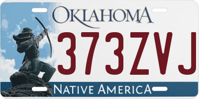 OK license plate 373ZVJ