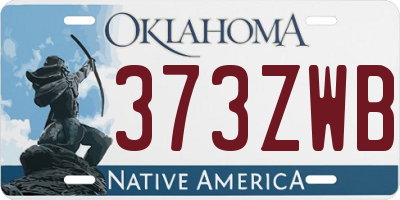 OK license plate 373ZWB