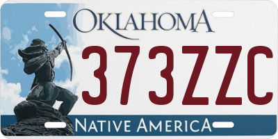 OK license plate 373ZZC