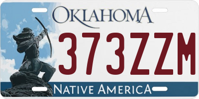 OK license plate 373ZZM