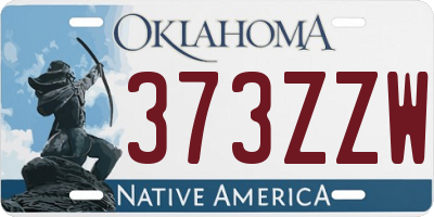 OK license plate 373ZZW