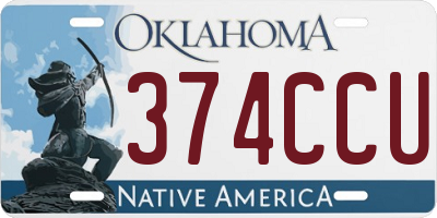 OK license plate 374CCU