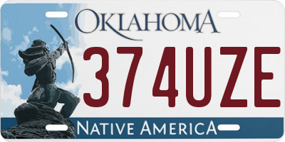 OK license plate 374UZE