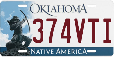 OK license plate 374VTI