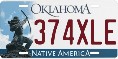 OK license plate 374XLE