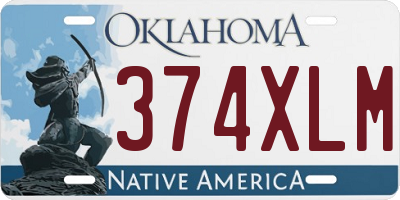 OK license plate 374XLM