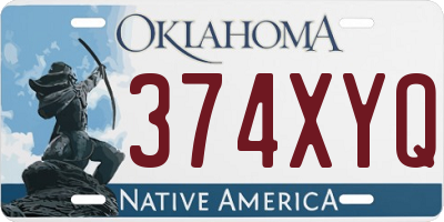 OK license plate 374XYQ