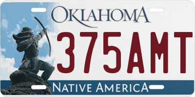 OK license plate 375AMT