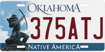 OK license plate 375ATJ