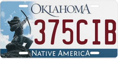 OK license plate 375CIB