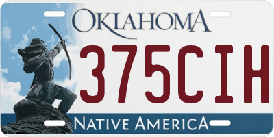OK license plate 375CIH