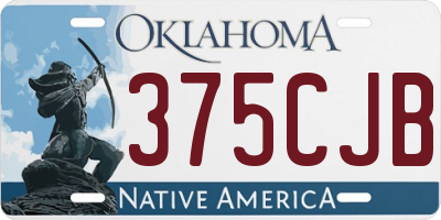 OK license plate 375CJB
