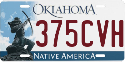 OK license plate 375CVH