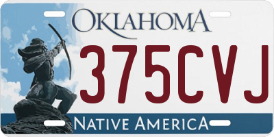 OK license plate 375CVJ