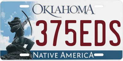 OK license plate 375EDS