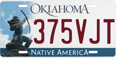 OK license plate 375VJT