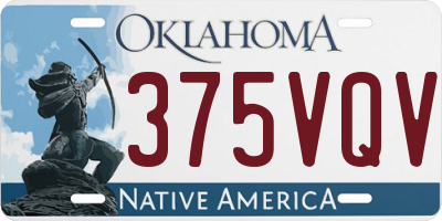 OK license plate 375VQV