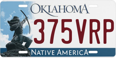 OK license plate 375VRP