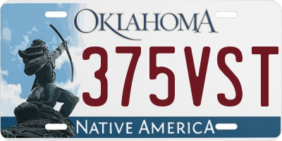 OK license plate 375VST