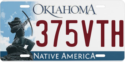 OK license plate 375VTH