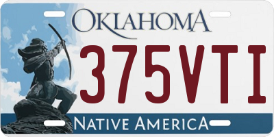 OK license plate 375VTI