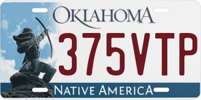 OK license plate 375VTP