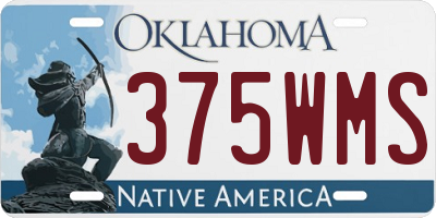 OK license plate 375WMS