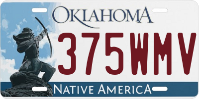 OK license plate 375WMV