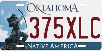 OK license plate 375XLC