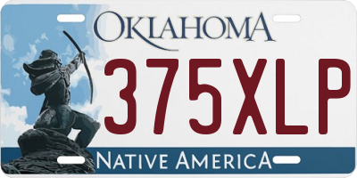 OK license plate 375XLP