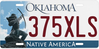 OK license plate 375XLS