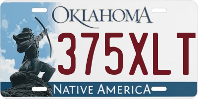 OK license plate 375XLT
