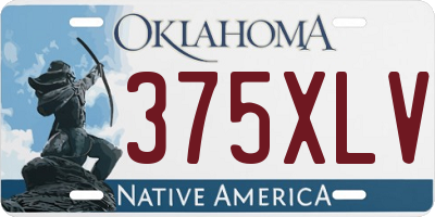 OK license plate 375XLV