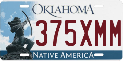 OK license plate 375XMM