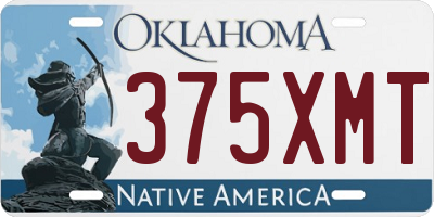 OK license plate 375XMT