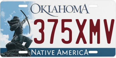 OK license plate 375XMV