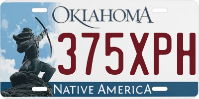 OK license plate 375XPH